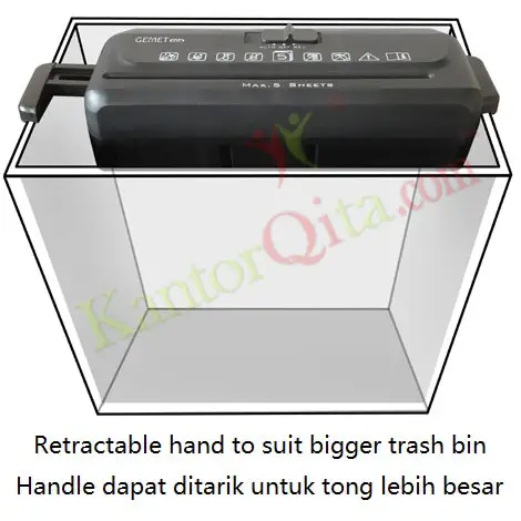 Penghancur Kertas Paper Shredder GEMET 60 A 5 Penghancur Kertas Paper Shredder GEMET 60 A