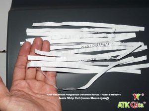 Mesin Penghancur Dokumen Kertas Paper Shredder GEMET 1000S Hasil Potongan Strip Cut