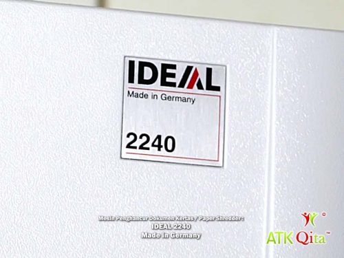 Mesin Penghancur Kertas Paper Shredder IDEAL 2240 SC Logo IDEAL Made in Germany