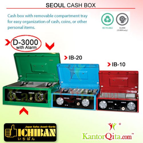 Cash Box ICHIBAN D-3000 Seoul dengan Alarm