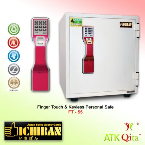 Brankas ICHIBAN FT-55 Finger Touch Digital Tahan Api