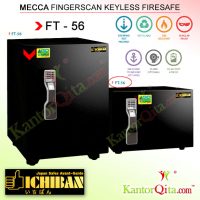 Brankas ICHIBAN FT-56 Mecca Sidik Jari tanpa kunci tahan api
