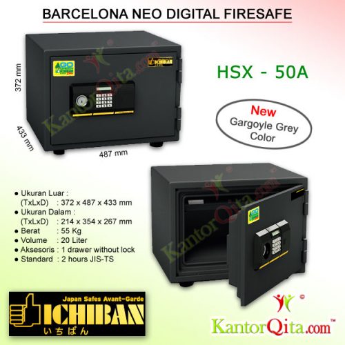 Brankas ICHIBAN HSX-50A Barcelona Neo Digital