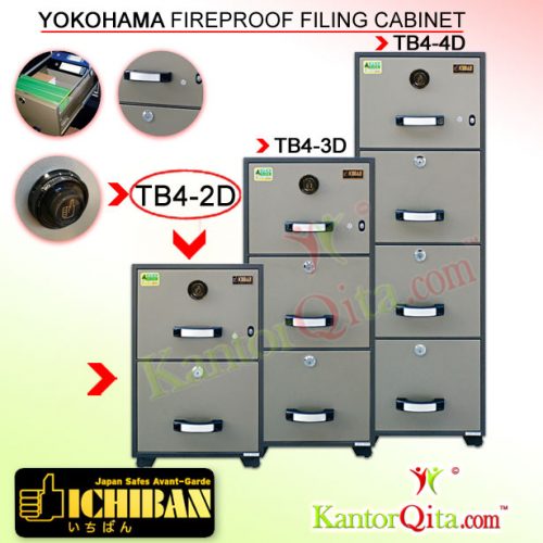 Filing Cabinet ICHIBAN TB4-2D Yokohama Fireproof