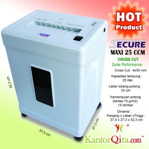 Mesin Penghancur Kertas Paper Shredder SECURE Maxi 25 CCM