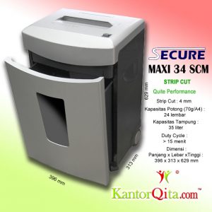 Mesin Penghancur Kertas Paper Shredder Secure Maxi 34 SCM 1 Mesin Penghancur Kertas Paper Shredder Secure Maxi 34 SCM